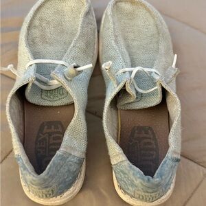 Hey Dude Women's Light Blue Loafers